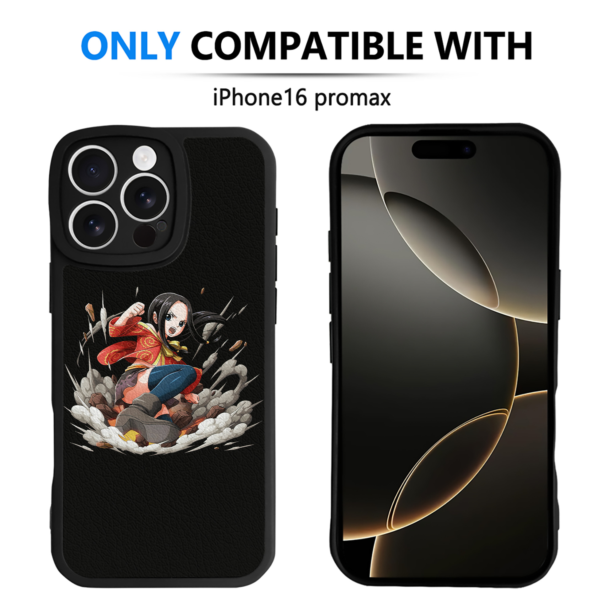 （画像用） ワンピース ボア・ハンコック ONE PIECE Boa·Hancock 【iPhone 16シリーズ対応】シリコンスマホケース（レザー調） 材質：シリコン